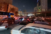 Suasana kepadatan lalu lintas di Makkah (Foto: Aris/MCH)