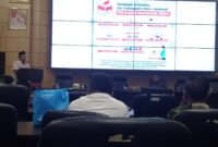 Narasumber menyampaikan materi dalam kegiatan Sosialisasi FKDM 2024, Rabu (12/6/2024).