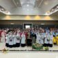 Camat Lubuk Begalung Andi Amir menghadiri pentas seni TK Negeri Pembina Padang di Aula SMK 2 Padang, Kamis (6/6/2024).