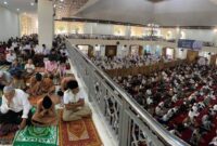 Pelaksanaan Shalat Idul Adha di Masjid Agung Manarul ‘Ilmi Islamic Centre. (Foto: Diskominfo Padang Panjang)