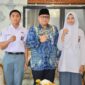Pj Wali Kota Padang Andree Algamar melepas Raidzaky Rafifaldrie (Aldri) dan Radya Althafunnisa (Aya) mengikuti Seleksi Paskibraka Tingkat Nasional Tahun 2024 di Jakarta selama 9-13 Juni. (Foto: Prokopim Padang)