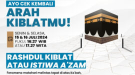 Ilustrasi cek arah kiblat. (Foto: Ist)