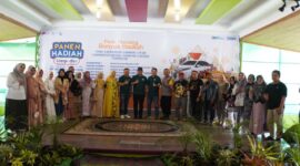 Penjabat (Pj) Wali Kota Padang Panjang, H. Sonny Budaya Putra, AP, M.Si menghadiri Panen Hadiah Simpedes BRI Padang Panjang. (Foto: Diskominfo Padang Padang)