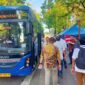 Tim Shenzhen Bus Group menjajal bus Trans Padang, Selasa (23/7/2024). (Foto: Diskominfo Padang)