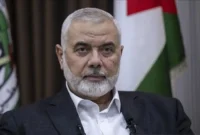 Kepala Biro Politik Kelompok Hamas, Ismail Haniyeh. (Foto: Antara/Anadolu/pri) 