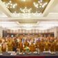 Penjabat (Pj) Sekda Padang Yosefriawan membuka Bimtek Indeks Inovasi Daerah 2024 di Pangeran Beach Hotel, Senin, (8/7/2024). (Foto: Prokopim Padang)