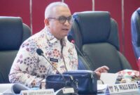 Pj Wali Kota Padang Andree Algamar mengingatkan ASN jangan terlibat judi online. (Foto: Prokopim Padang)