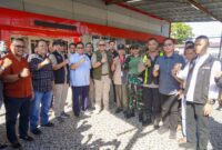 Pj Wali Kota Padang Andree Algamar Forkopimda, Ketua Bawaslu RI Rahmat Bagja, memantau PSU DPD RI Dapil Sumbar di TPS 15 Kelurahan Purus, Kecamatan Padang Barat, Sabtu (13/7/2024). 