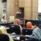 Asisten I Bidang Pemerintahan dan Kesra Setko Padang, Edi Hasymi membuka Sosialisasi FKUB) Kota Padang, Rabu (3/7/2024).