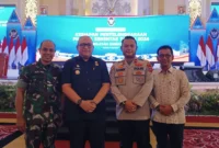 Pj Wako Padang Andree Algamar di sela kegiatan Rakor Kesiapan Penyelenggaraan Pilkada Serentak 2024 wilayah Sumatera di Medan, Selasa (9/7/2024). (Foto: Prokopim Padang)