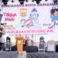 Ustad Dr. Suwandi menyampaikan tausiyahnya dalam tablig akbar yang digelar Pemko Pariaman, Minggu (7/7/2024). (Foto: Diskominfo Kota Pariaman)