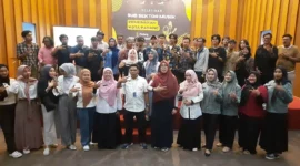 Pembukaan pelatihan subsektor musik bagi pelaku ekraf di Youth Center Padang, Rabu (28/8/2024).