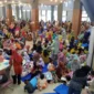 Ribuan anak TK mengikuti lomba mewarnai di Gedung Youth Center, Sabtu (3/8/2024). (Foto: Javanusa.com) 