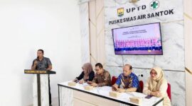 Dinas Kesehatan Payakumbuh melakukan studi tiru ke Puskesmas Air Santok Pariaman. (Foto: Pemko Pariaman)