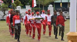 Anggota Paskibraka Kota Pariaman tengah mengintensifkan latihan untuk upacara pengibaran bendera 17 Agustus mendatang. (Foto: Kominfo Kota Pariaman)