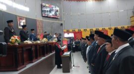 Anggota DPRD Padang periode 2024-2029 resmi dilantik. (Foto: Diskominfo Padang)