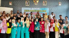Desa Sipora Jaya, Kepulauan Mentawai deklarasi status Open Defecation Free (ODF) atau bebas dari buang air besar sembarangan (BABS). (Foto: Prokopim Pemkab Kepulauan Mentawai)
