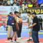 Pj Wali Kota Padang Andree Algamar menghadiri pembukaan Honda DBL with Kopi Good Day 2024 West Sumatera di GOR Prayoga. (Foto: Prokopim Padang)