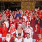 Pj Wali Kota Padang Andree Algamar bersama ASN sebelum pelaksanaan lomba. (Foto: Prokopim Padang)