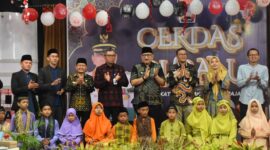 Pj Wali Kota Padang Andree Algamar membuka lomba Cerdas Alquran di studio Padang TV. (Foto: Prokopim Padang)
