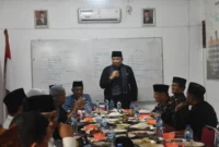 Pj Wali Kota Padang Andree Algamar saat  silaturahmi bersama pengurus KAN Lubuk Kilangan. (Foto: Prokopim Padang)