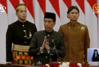 Presiden Joko Widodo (Jokowi) dalam Pidatonya pada Sidang Tahunan MPR RI dan Sidang Bersama DPR dan DPD RI Tahun 2024, di Gedung Nusantara I Kompleks Perkantoran MPR/DPR/DPD RI, Jakarta, Jumat (16/8/2024). (Foto: YouTube MPR RI)