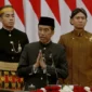 Presiden Joko Widodo (Jokowi) dalam Pidatonya pada Sidang Tahunan MPR RI dan Sidang Bersama DPR dan DPD RI Tahun 2024, di Gedung Nusantara I Kompleks Perkantoran MPR/DPR/DPD RI, Jakarta, Jumat (16/8/2024). (Foto: YouTube MPR RI)