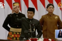 Presiden Joko Widodo (Jokowi) dalam Pidatonya pada Sidang Tahunan MPR RI dan Sidang Bersama DPR dan DPD RI Tahun 2024, di Gedung Nusantara I Kompleks Perkantoran MPR/DPR/DPD RI, Jakarta, Jumat (16/8/2024). (Foto: YouTube MPR RI)