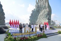 Presiden Jokowi meresmikan Taman Kusuma Bangsa yang terletak di kawasan IKN, Senin (12/8/2024). (Foto: BPMI Setpres/ Muchlis Jr)