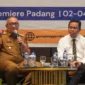 Pj Wali Kota Padang Andree Algamar menjadi narasumber dalam Rakor Konsorsium Pendidikan Daerah Provinsi Sumbar di Hotel Santika Premiere Padang, Senin (2/9/2024). (Foto: Prokopim Padang)
