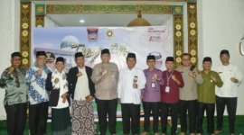 Pj Wali Kota Padang Andree Algamar saat Peringatan Maulid Nabi Muhammad SAW 1446 H di Masjid Agung Nurul Iman. (Foto: Prokopim Padang)