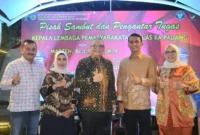 Pj Wali Kota Padang, Andree Algamar menghadiri acara pisah sambut Kalapas Kelas IIA Padang di Kantor Lapas Kelas IIA Padang, Senin (2/9/2024). (Foto: Prokopim Padang)