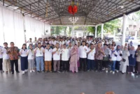 Bupati Tanah Datar Eka Putra menerima kunjungan IDSSC 2024 di Gazebo Indo Jolito, Batusangkar, Jumat (6/9/2024). (Foto: Prokopim Tanah Datar)