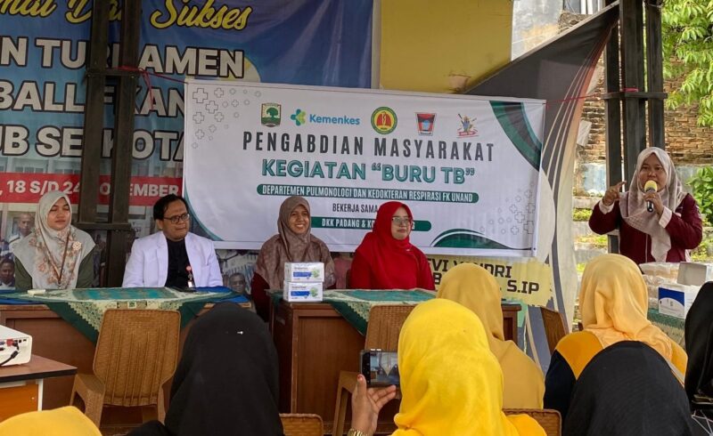 Puskesmas Ambacang menggelar skrining aktif TBC di Medan Nan Bapaneh. (Foto: Diskominfo Padang)