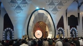Kepala Atase Agama Kedubes Arab Saudi Syaikh Ahmad Bin Isa Al Hazimi memberikan seminar dan tausiyah keagamaan. (Foto: Diskominfo Padang)