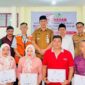 Penyerahan bantuan dari PT Semen Padang kepada Forum Nagari Kelurahan Pampangan Nan XX di Aula LPM Pampangan Nan XX. (Foto: Ist)