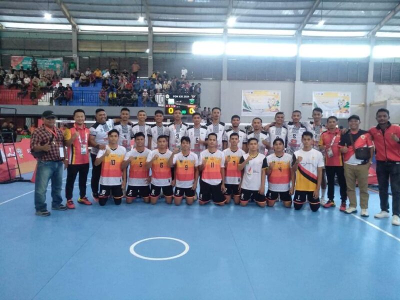 Tim regu putra Sepak Takraw Sumbar lolos ke babak semifinal PON XXI-2024 Aceh-Sumut. (Foto: KONI Sumbar)