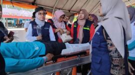Tenaga kesehatan di Puskesmas mendapatkan edukasi kesiapsiagaan kebencanaan. (Foto: Diskominfo Padang)