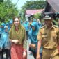 Pj Ketua TP-PKK Padang Ny. Vanny Andree Algamar melakukan penilaian/verifikasi lapangan. (Foto: Prokopim Padang)