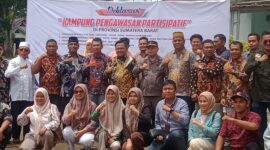 Bawaslu Sumbar mendeklarasikan Kampung Pengawasan Partisipatif di Kecamatan Kinali, Kabupaten Pasaman Barat, Senin (16/9/2024). (Foto: Ist)
