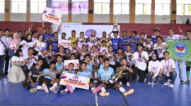 Tim Futsal SMAN 1 Solsel berhasil menjadi juara pertama AXIS Nation Cup (ANC) 2024. (Foto: AXIS)