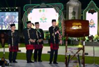 Presiden Joko Widodo (Jokowi) membuka MTQ Nasional XXX Tahun 2024 di Stadion Gelora Kadrie Oening, Kota Samarinda, Minggu (8/9/2024). (Foto: BPMI Setpres/Muchlis Jr)