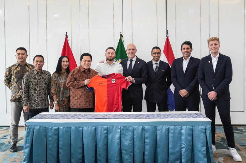 Ketua Umum PSSI Erick Tohir menerima orang perwakilan KNVB di Jakarta. (Foto: PSSI)