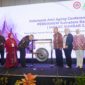 Pj Wali Kota Padang Andree membuka kegiatan Simposium IndAAC Sumbar 2.0 di Hotel Santika Premiere, Sabtu (19/10/2024). (Foto: Prokopim Padang)