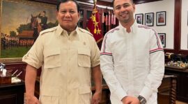 Raffi Ahmad bersama Presiden terpilih Prabowo Subianto. (Foto: Instagram @raffinagita1717)