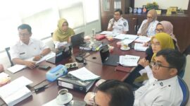 Suasana interview penilaian SPBE di Ruangan E-gov Kantor Dinas Kominfo Kota Padang. (Foto: Diskominfo Padang)