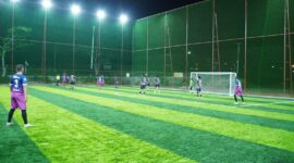 Dbox Arena Padang Panjang siap memanjakan para pecinta bola dengan fasilitas lengkap dan modern. (Foto: FB Kominfo Padang Panjang)