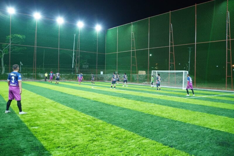 Dbox Arena Padang Panjang siap memanjakan para pecinta bola dengan fasilitas lengkap dan modern. (Foto: FB Kominfo Padang Panjang)
