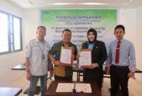 Penandatanganan MoU antara BRI BO Padang Panjang dengan Kejari terkait Penanganan Masalah Hukum Bidang Perdata dan Tata Usaha Negara di Menyala Cafe, Rabu (23/10/2024). (Foto: Kominfo Padang Panjang)