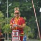 Pj Wali Kota Padang Andree Algamar saat peringatan Hari Sumpah Pemuda 2024, di Lapangan Apeksi Kota Padang, Senin (28/10/2024). (Foto: Prokopim Padang)